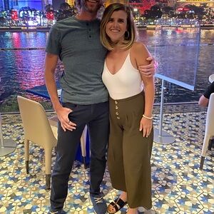 Olive Green High Waisted Pants